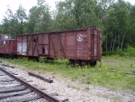 Old Maine Central wooden Boxcar oh the Conway Scenic